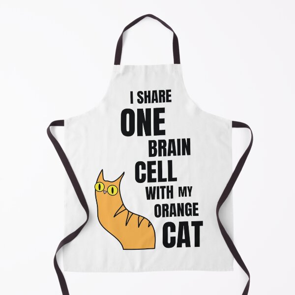 Item preview, I Share One Brain Cell With My Orange Cat – Funny orange tabby cat designed and sold by Rigipedia.