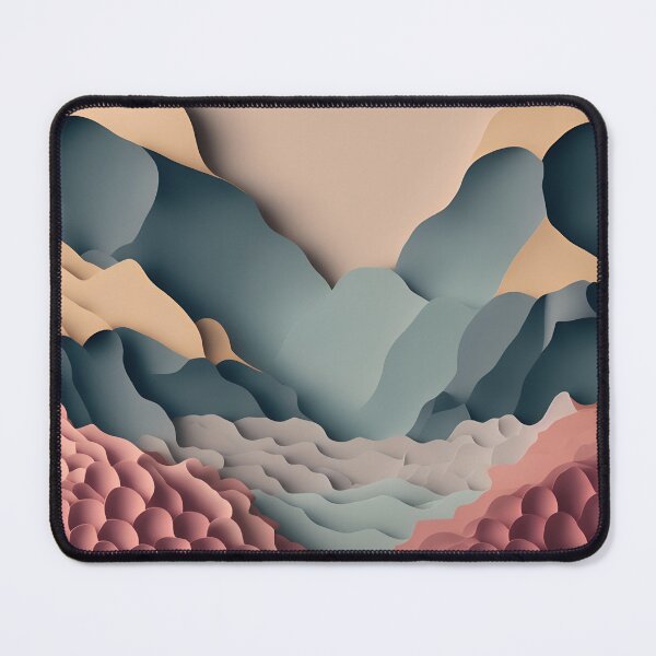 Item preview, Underwater Valley in Paper art style designed and sold by FormFinder.