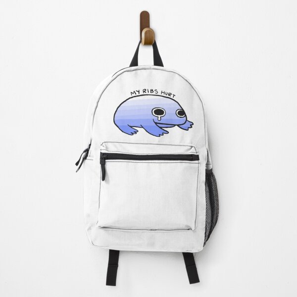 Item preview, My Ribs Hurt | White to Blue Gradient Frog designed and sold by iristocat.