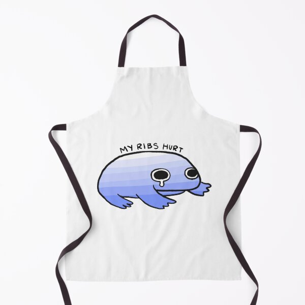 Item preview, My Ribs Hurt | White to Blue Gradient Frog designed and sold by iristocat.