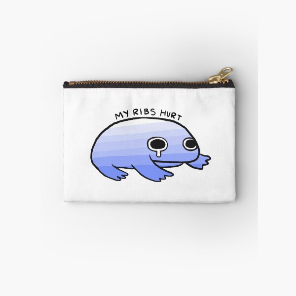 Item preview, My Ribs Hurt | White to Blue Gradient Frog designed and sold by iristocat.
