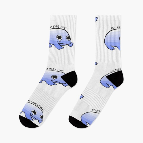 Item preview, My Ribs Hurt | White to Blue Gradient Frog designed and sold by iristocat.
