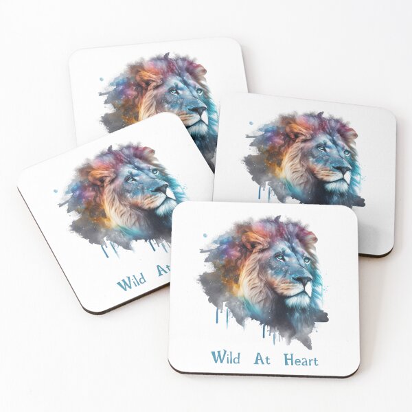 Item preview, Wild At Heart - Lion Watercolor designed and sold by Travelslightly.