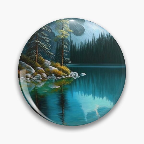 Artikelvorschau, Tranquil Waters - Serene Lakes - Nature Landscape Digital Art Collection entworfen und verkauft von artbankai.