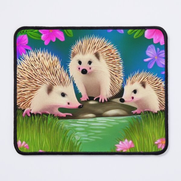 Item preview, Hedgehog family having fun designed and sold by EasyOnTheEyePic.