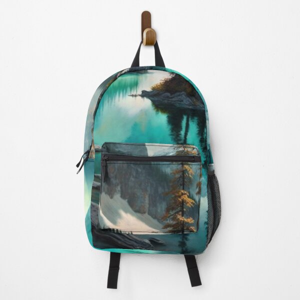 Item preview, Water's Edge - Serene Lakes - Nature Landscape Digital Art Collection designed and sold by artbankai.