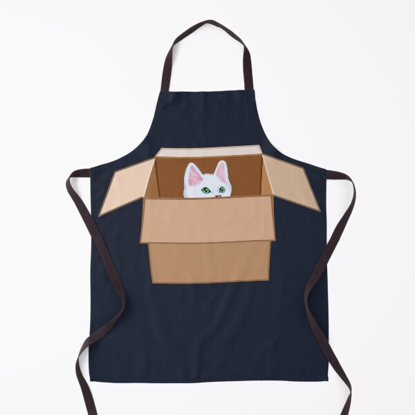 Item preview, White Kitten Peeking from Cardboard Box designed and sold by Deborah Camp.