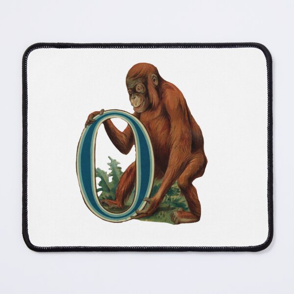 Item preview, Orangután letter with o monkey designed and sold by Tropical Blood.
