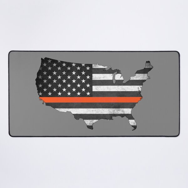 Item preview, United States Silhouette Thin Orange Line designed and sold by Robjohnsilvers.