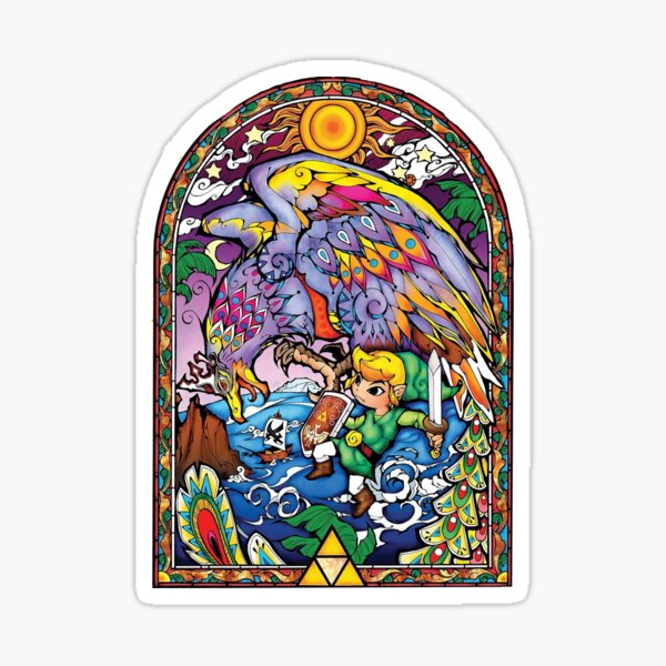 Zelda vitrail (beau) Sticker
