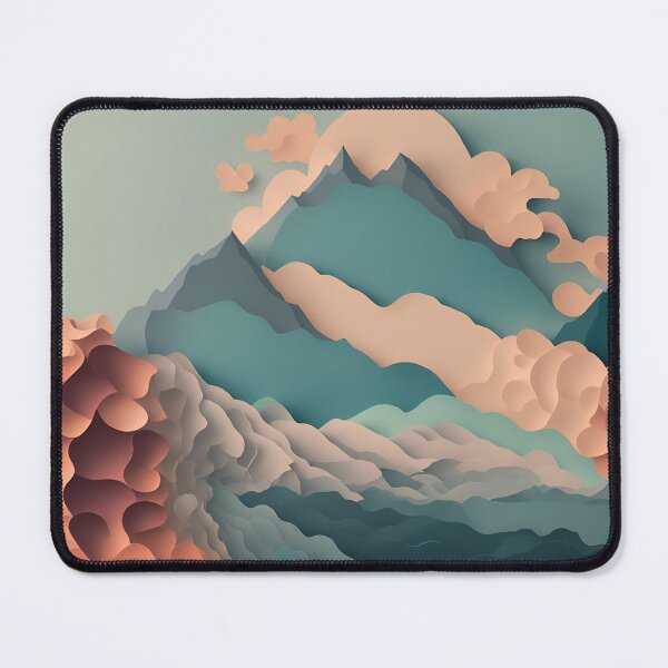 Item preview, Peach Mountain in Paper art style designed and sold by FormFinder.