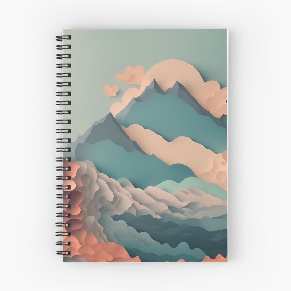 Item preview, Peach Mountain in Paper art style designed and sold by FormFinder.