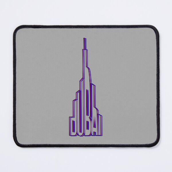 Item preview, Dubai-Burj Khalifa Typography multi-coloured designed and sold by flydye.