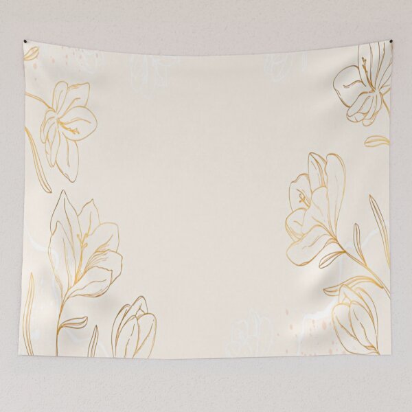 Item preview, golden floral pattern designed and sold by JD369.