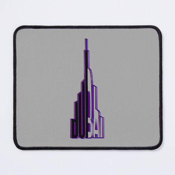 Item preview, Dubai-Burj Khalifa Typography multi-coloured 2 designed and sold by flydye.