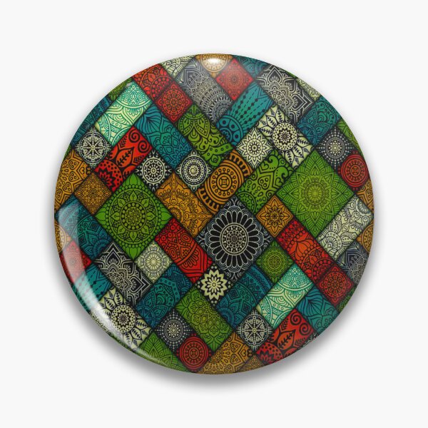 Item preview, colourful geometric floral pattern designed and sold by JD369.