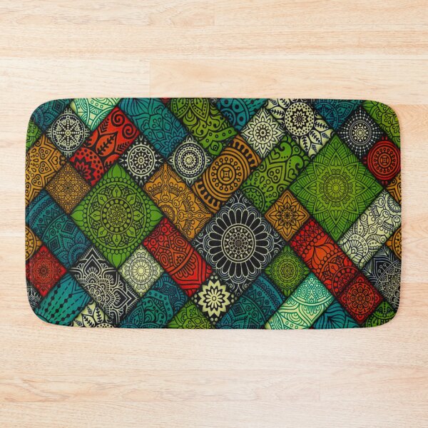 Item preview, colourful geometric floral pattern designed and sold by JD369.