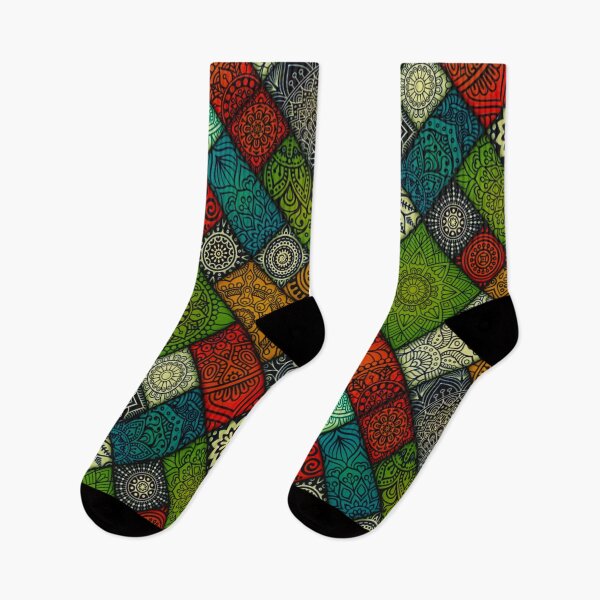 Item preview, colourful geometric floral pattern designed and sold by JD369.