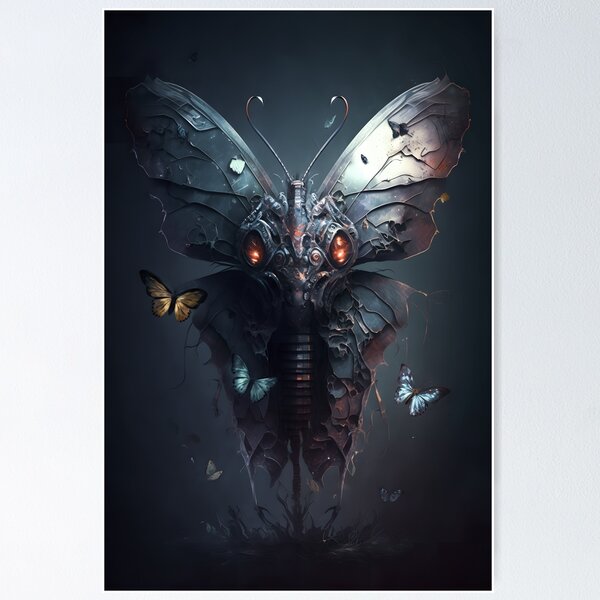 Item preview, Digital artwork of a nightmare butterfly designed and sold by twinklepod.