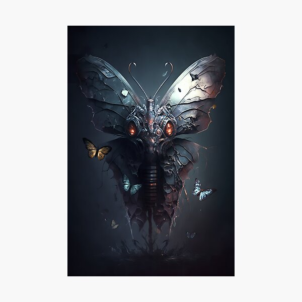 Item preview, Digital artwork of a nightmare butterfly designed and sold by twinklepod.