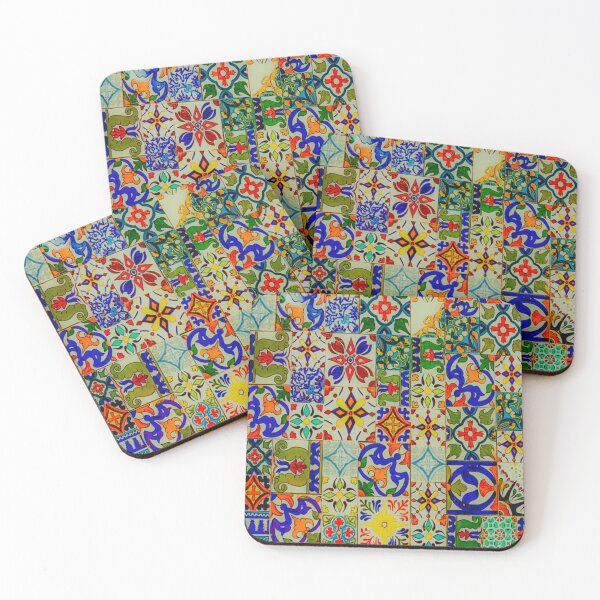 Item preview, colorido patrón de flores geométricas designed and sold by JD369.