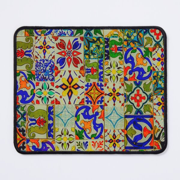 Item preview, colourful geometric flower pattern designed and sold by JD369.