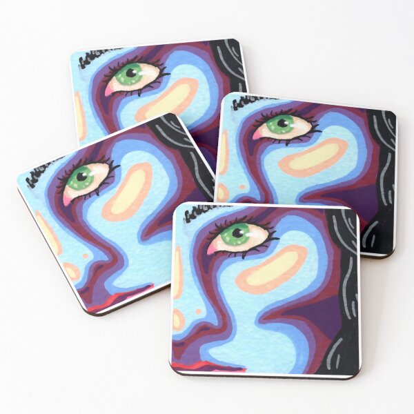 Item preview, Pop art woman’s face designed and sold by RainbowsStar.