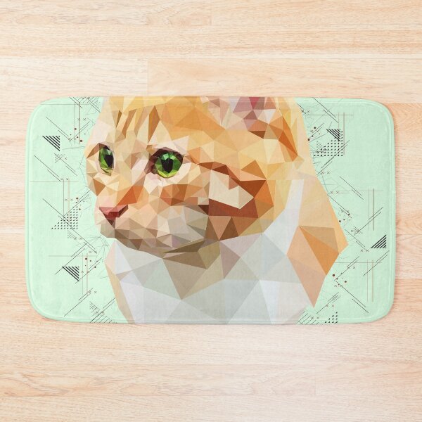 Item preview, Orange Cat (Low Poly) designed and sold by Luna Roveda.