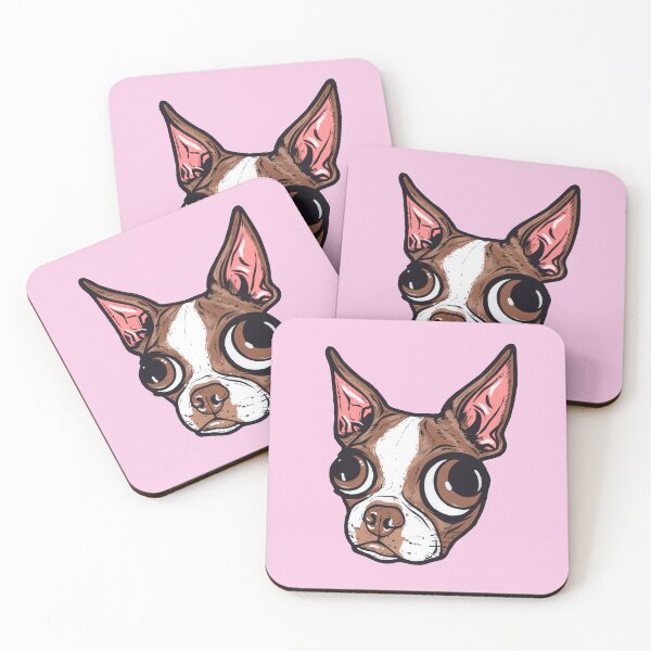 Item preview, Pink and Brown Boston Terrier designed and sold by turddemon.