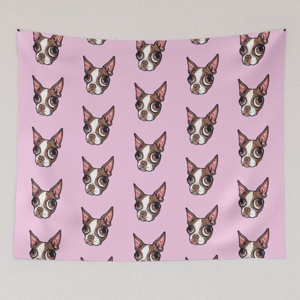 Item preview, Pink and Brown Boston Terrier designed and sold by turddemon.