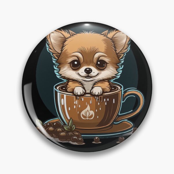 Item preview, puppuccino pup in cup designed and sold by PizamxArt.