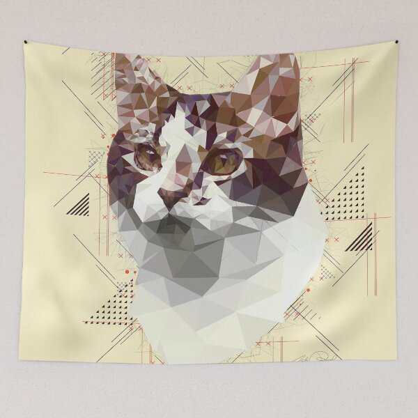 Item preview, Cat (Low Poly) designed and sold by Luna Roveda.