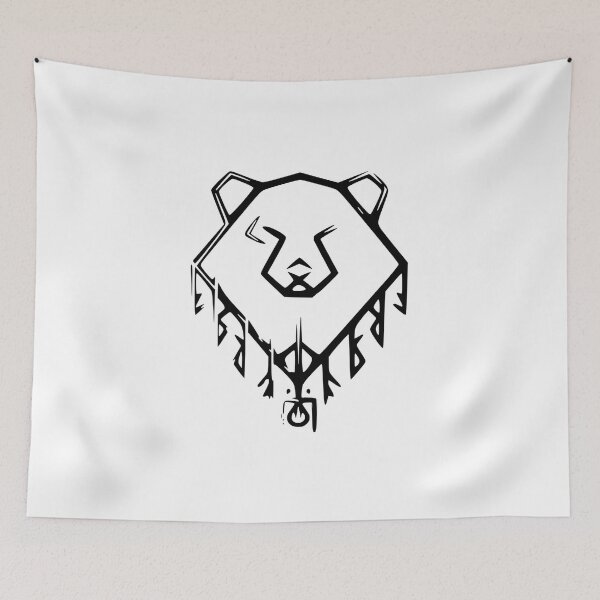 Item preview, Viking style Bear Head - Grizzly bear norse style designed and sold by Hunterbone.