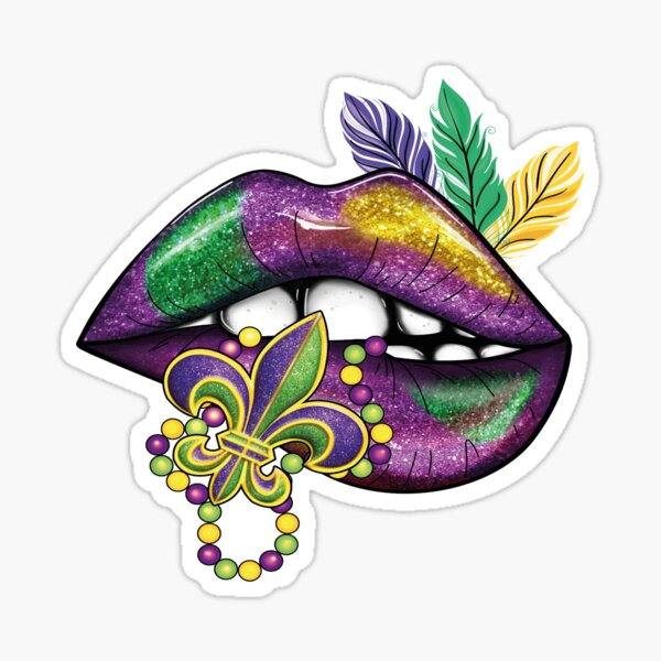 Mardi Gras 2020 - Fleur De Lis Mardi Gras Sticker for Sale by  MagicBoutique