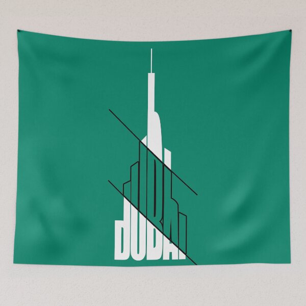 Item preview, Dubai-Burj Khalifa Typography new design designed and sold by flydye.