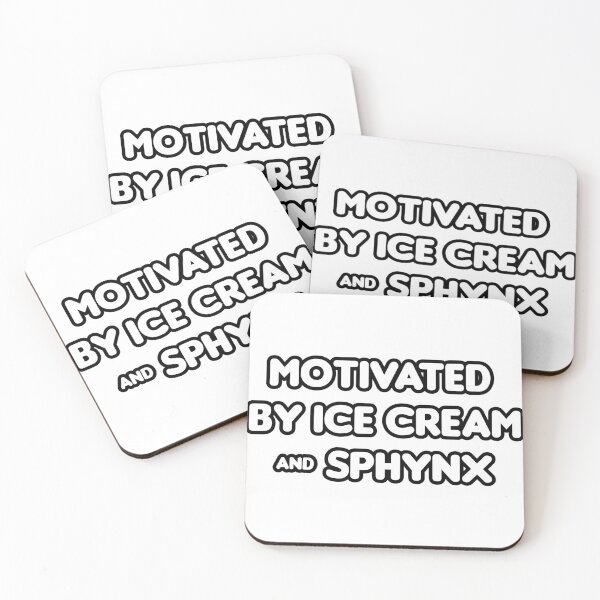 Item preview, Motivated by Ice Cream & Sphynx - Funny designed and sold by CheeseBlueprint.
