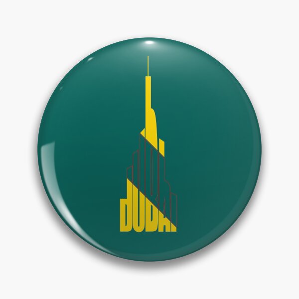 Item preview, Dubai-Burj Khalifa Typography Red & Yellow designed and sold by flydye.