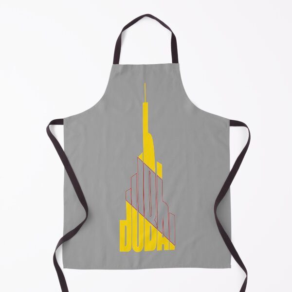 Item preview, Dubai-Burj Khalifa Typography Red & Yellow designed and sold by flydye.