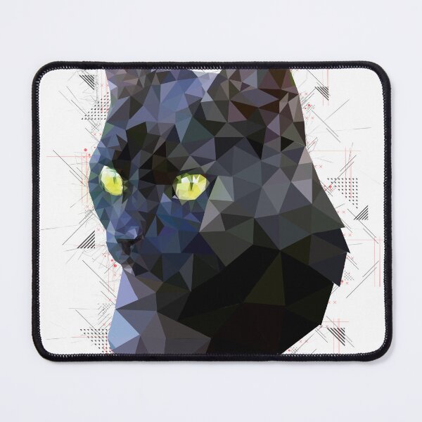 Item preview, Black Cat (Low Poly) designed and sold by Luna Roveda.