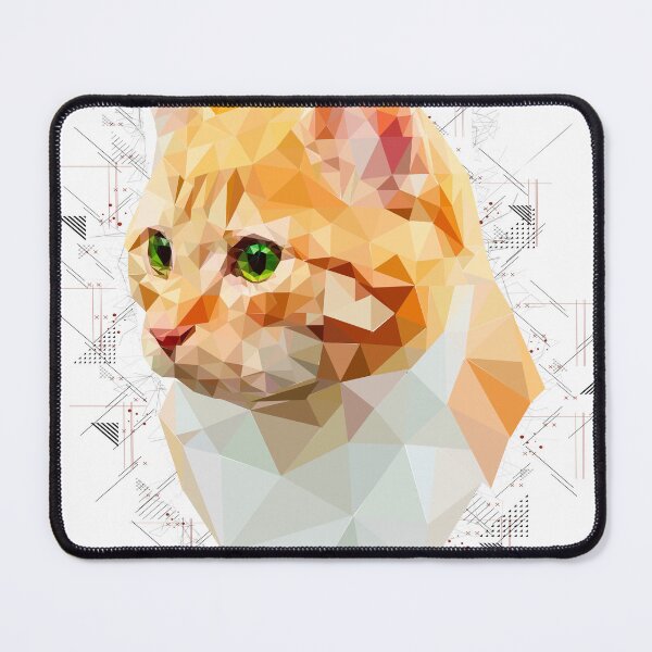 Item preview, Orange Cat (Low Poly) designed and sold by Luna Roveda.