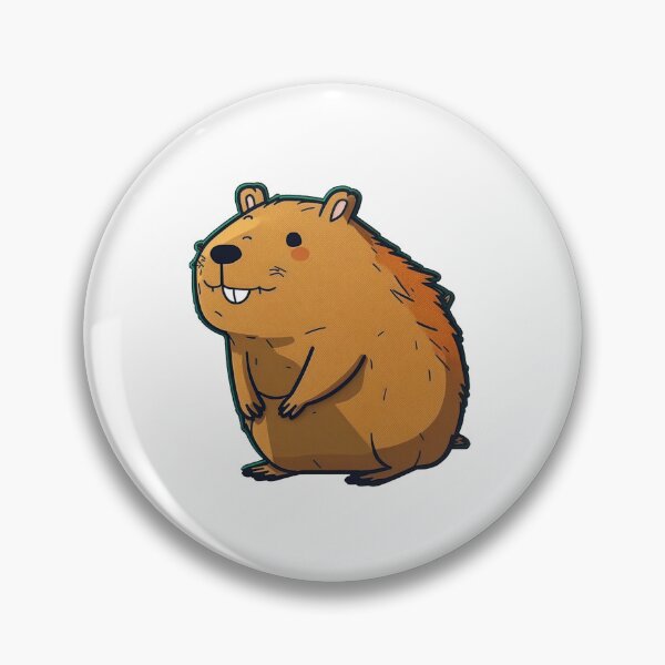 Item preview, Furry Happy Capybara designed and sold by KodakDesigns.