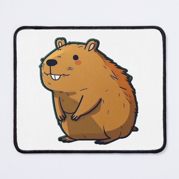 Item preview, Furry Happy Capybara designed and sold by KodakDesigns.