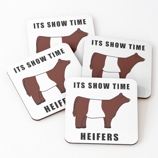 Item preview, ITS SHOW TIME HEIFERS red and white belted galloway  designed and sold by Horsequeenozie.