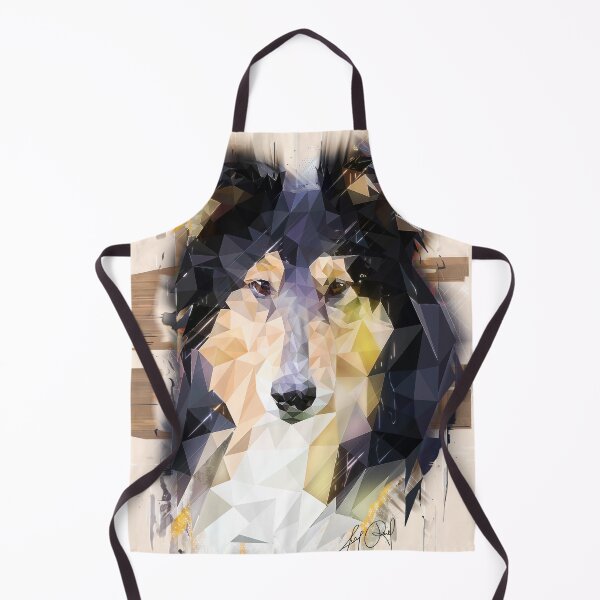 Aperçu de l'œuvre Collie (Low Poly) créée et vendue par Luna Roveda.