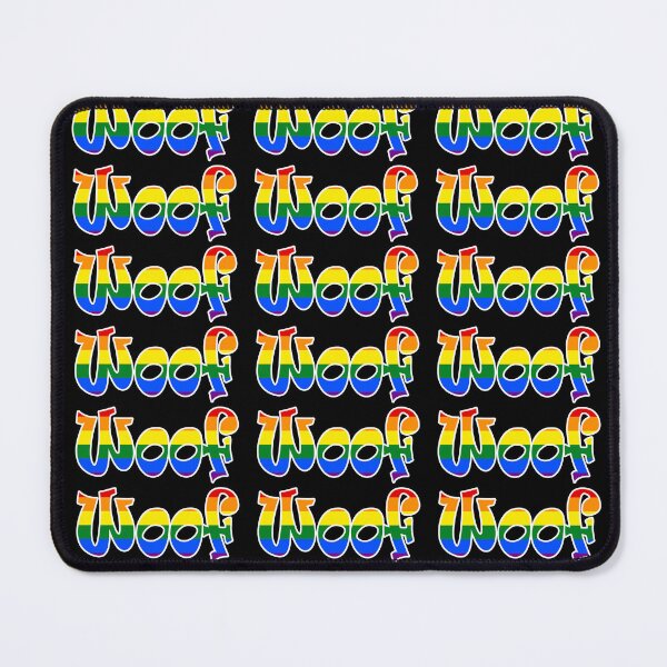 Item preview, Woof Woof Woof- Rainbow designed and sold by LthrDaddyBear.