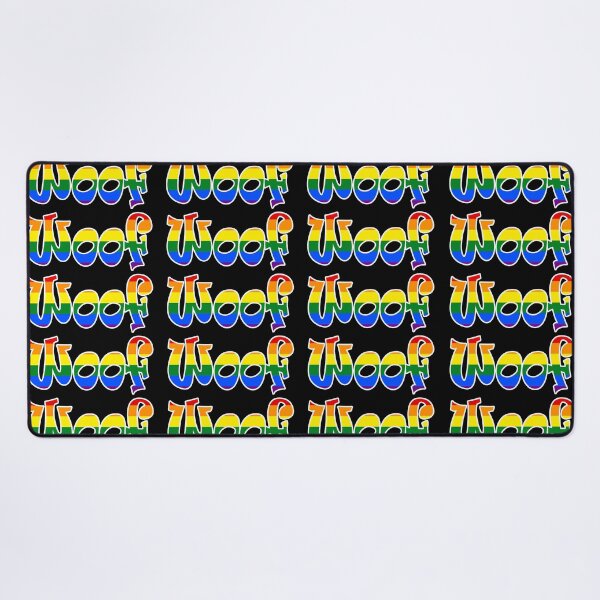 Item preview, Woof Woof Woof- Rainbow designed and sold by LthrDaddyBear.