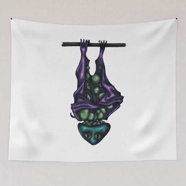 Item preview, Mushroom Bat in Colour designed and sold by themaybebee.