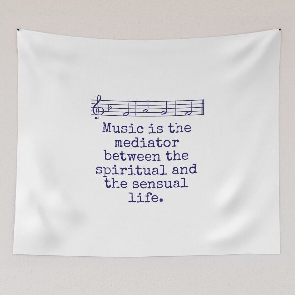 Item preview, Music Is The Mediator - Music Quote  designed and sold by CrankyOldDude.