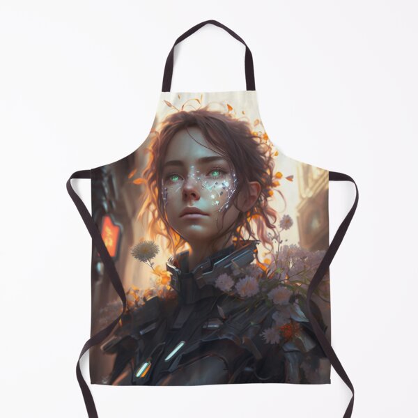Item preview, Blooming in the Metropolis: A Girl Cyborg's Urban Oasis designed and sold by oanaunciuleanu.