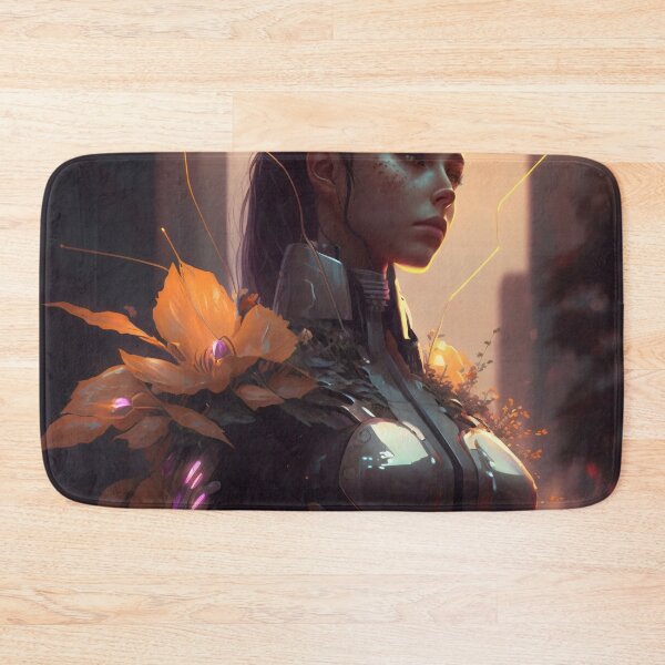 Item preview, Blooming in the Metropolis: A Girl Cyborg's Urban Oasis designed and sold by oanaunciuleanu.